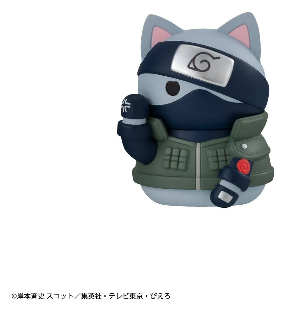 Naruto Mega Cat Project Minifigures 3 cm Nyaruto! Cats of Konoha Village Reboot Blind Box Display (8) (Repeat)